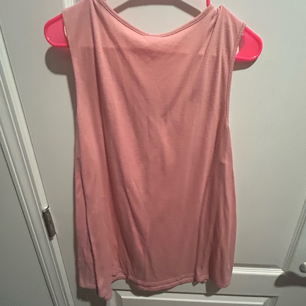 PerSeption Concept Mauve Ruffled Tank Top - Picture 2 of 3
